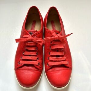 Longchamp Red Women's Sneakers